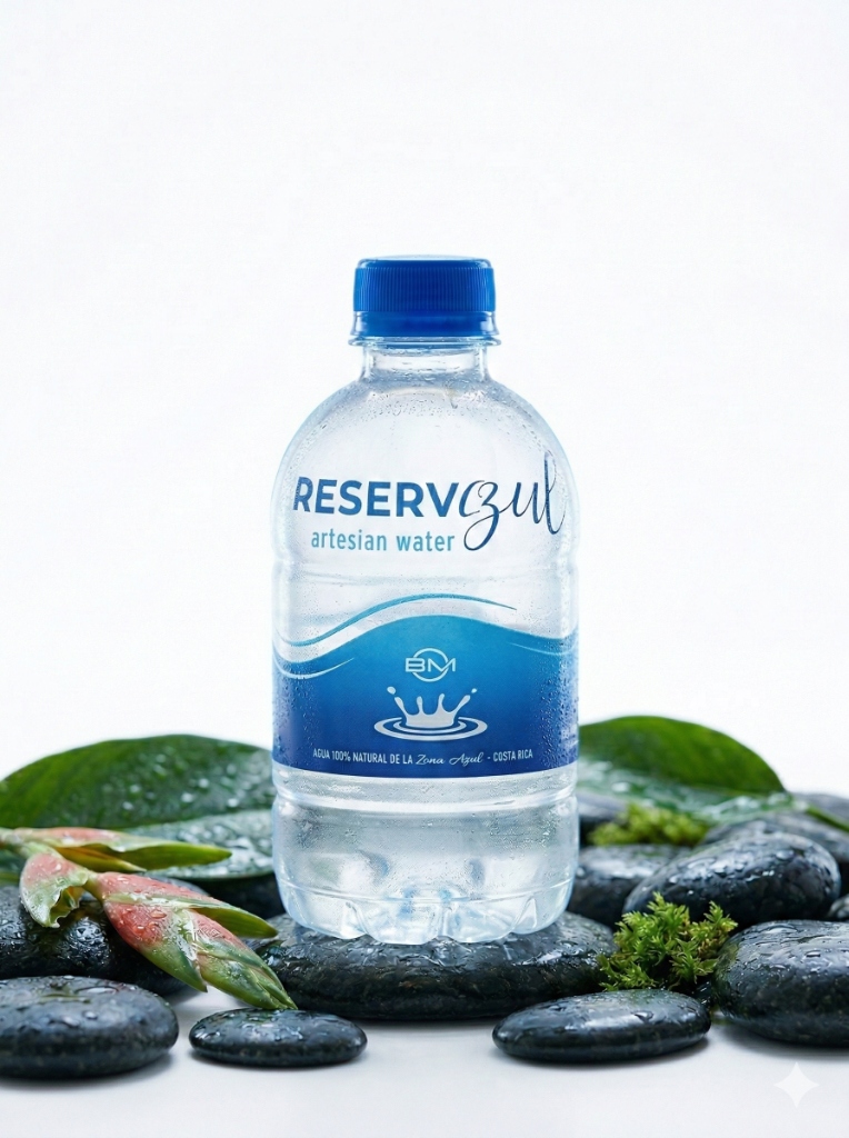 Botella Reserva Azul 350ml — Agua de Manantial de Nicoya